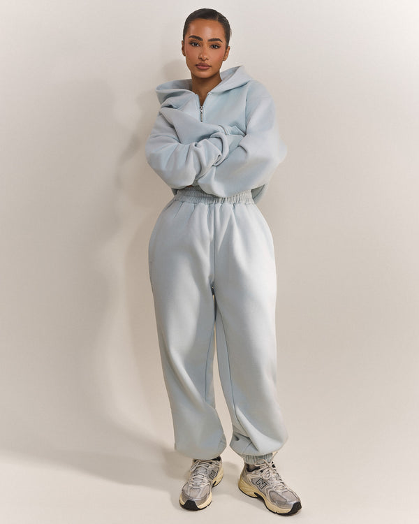 Mars The Label The Classics Cuffed Joggers In Baby Blue