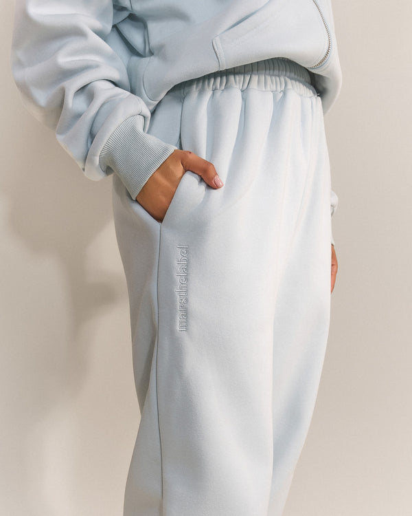 Mars The Label The Classics Cuffed Joggers In Baby Blue