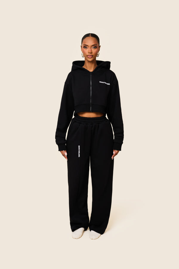 Mars The Label The Essentials Cropped Jacket In Black