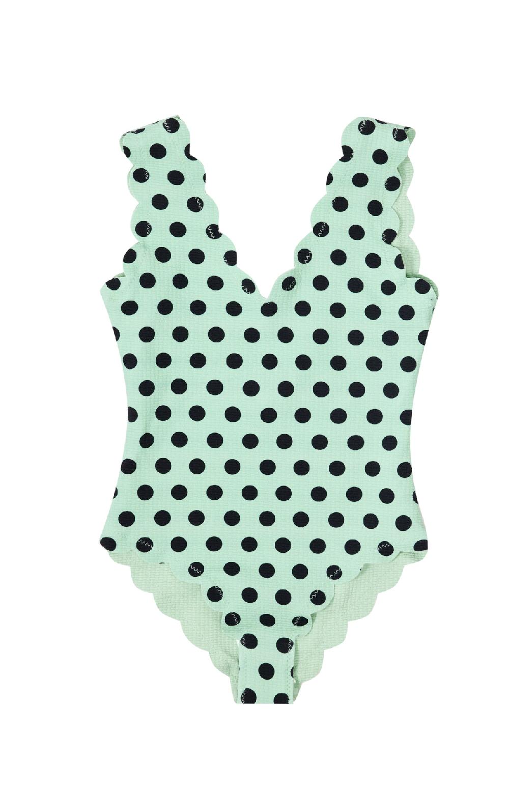 marysia Bumby Charleston Maillot Mint Small Dot Print/ Mint