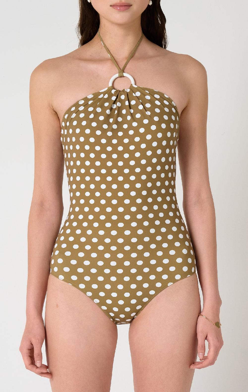 Marysia Avalon Maillot Bronze Small Dot Print