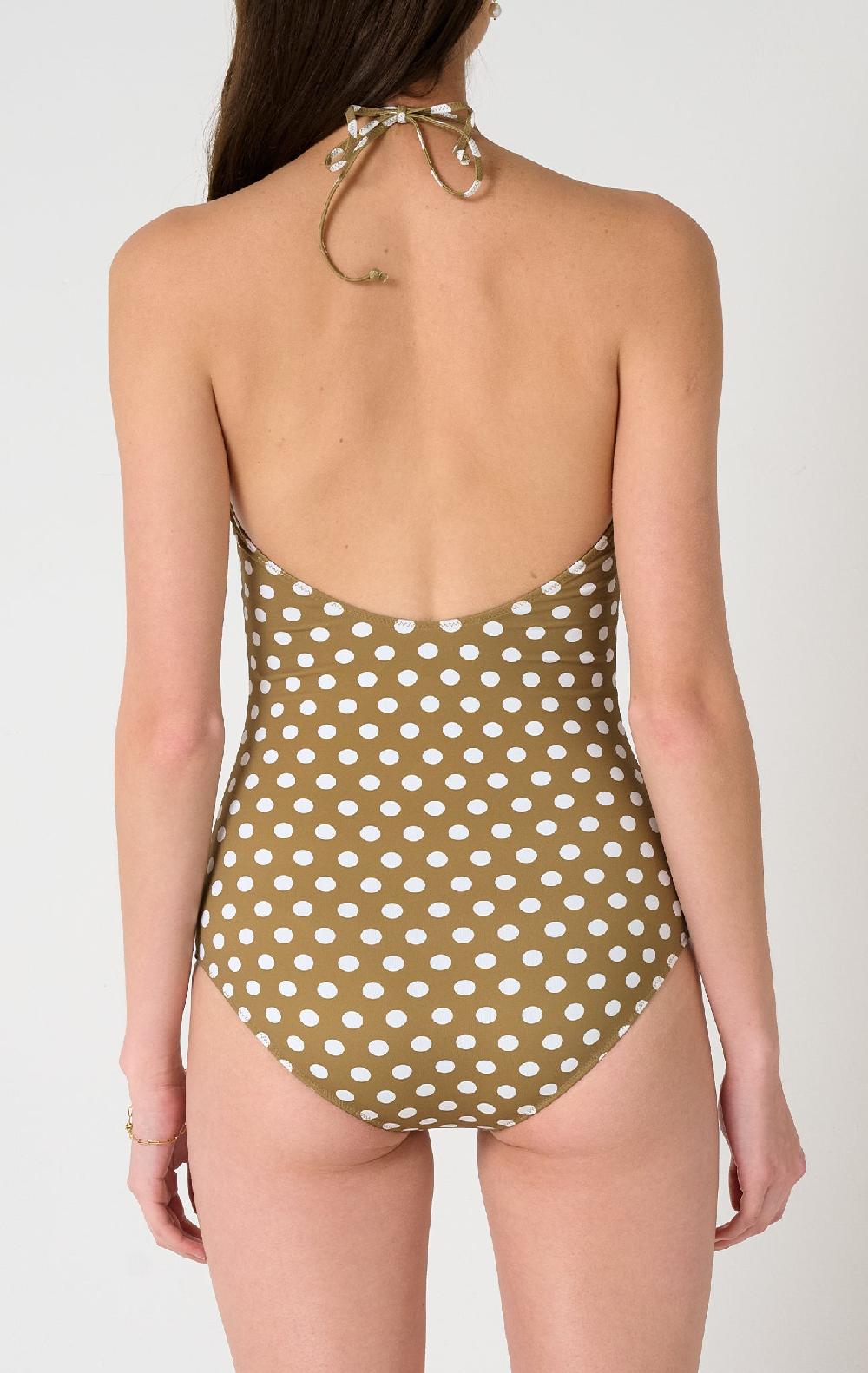 Marysia Avalon Maillot Bronze Small Dot Print