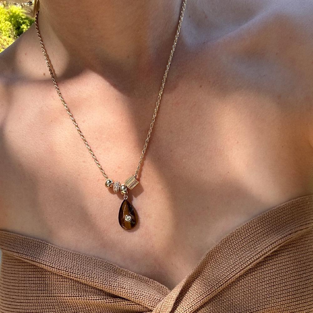 Marysia Carlyl Tiger's Eye Necklace
