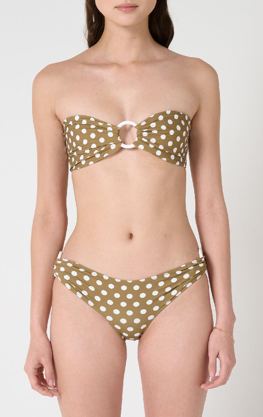 Marysia Coronada Bottom Bronze Small Dot Print