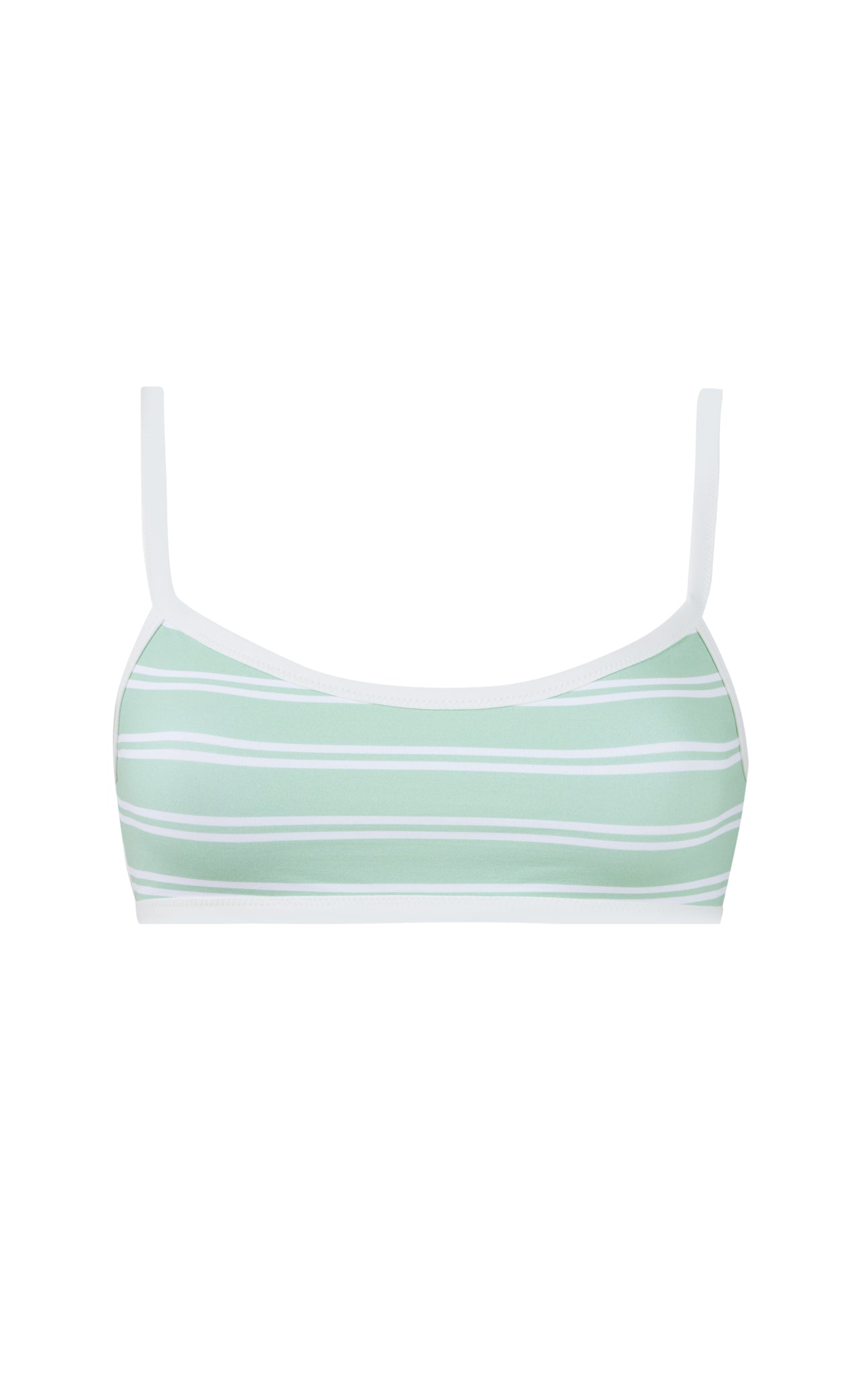 marysia Ligne Top Mint Stripe Print