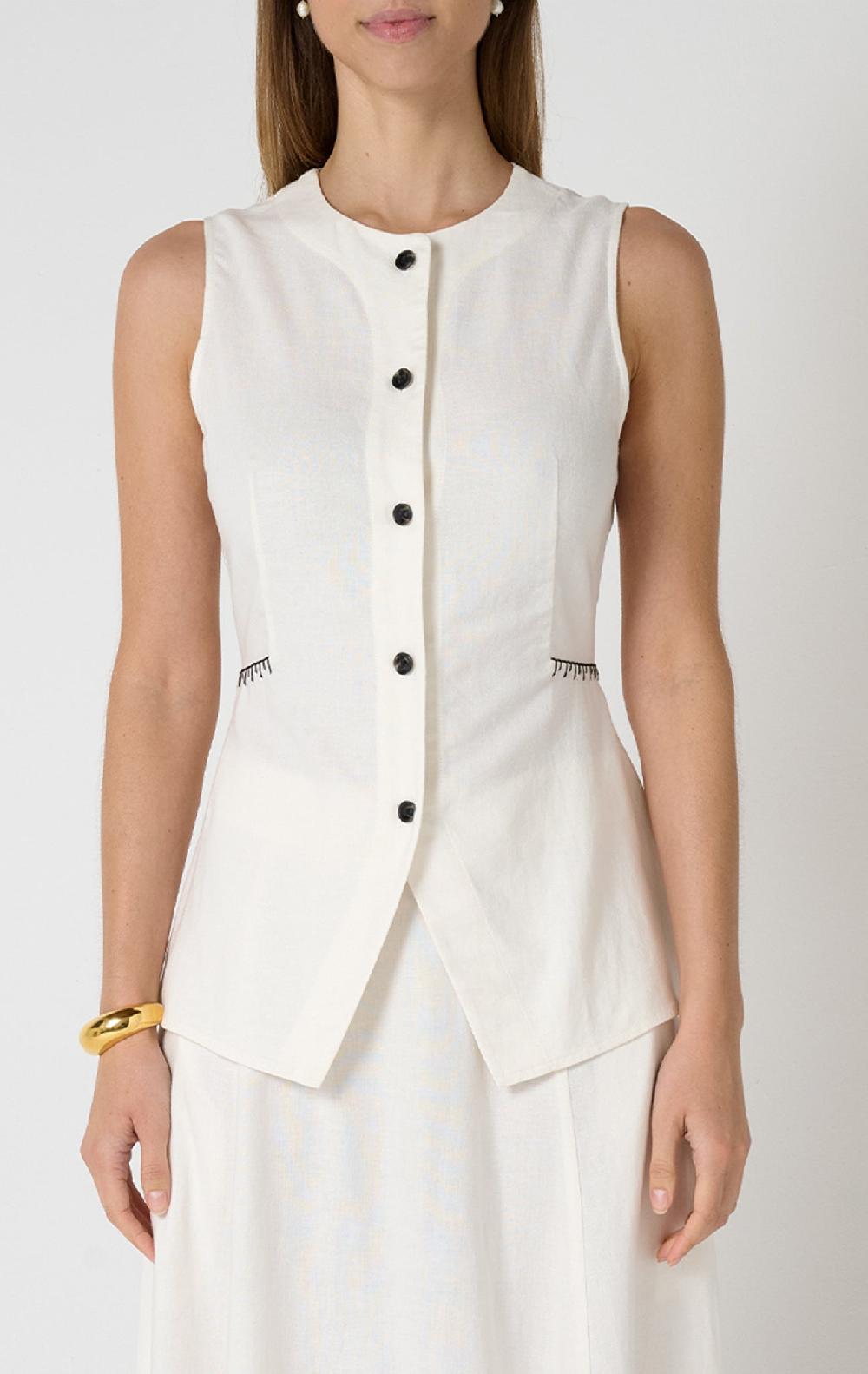 Marysia Lucine Vest Coconut
