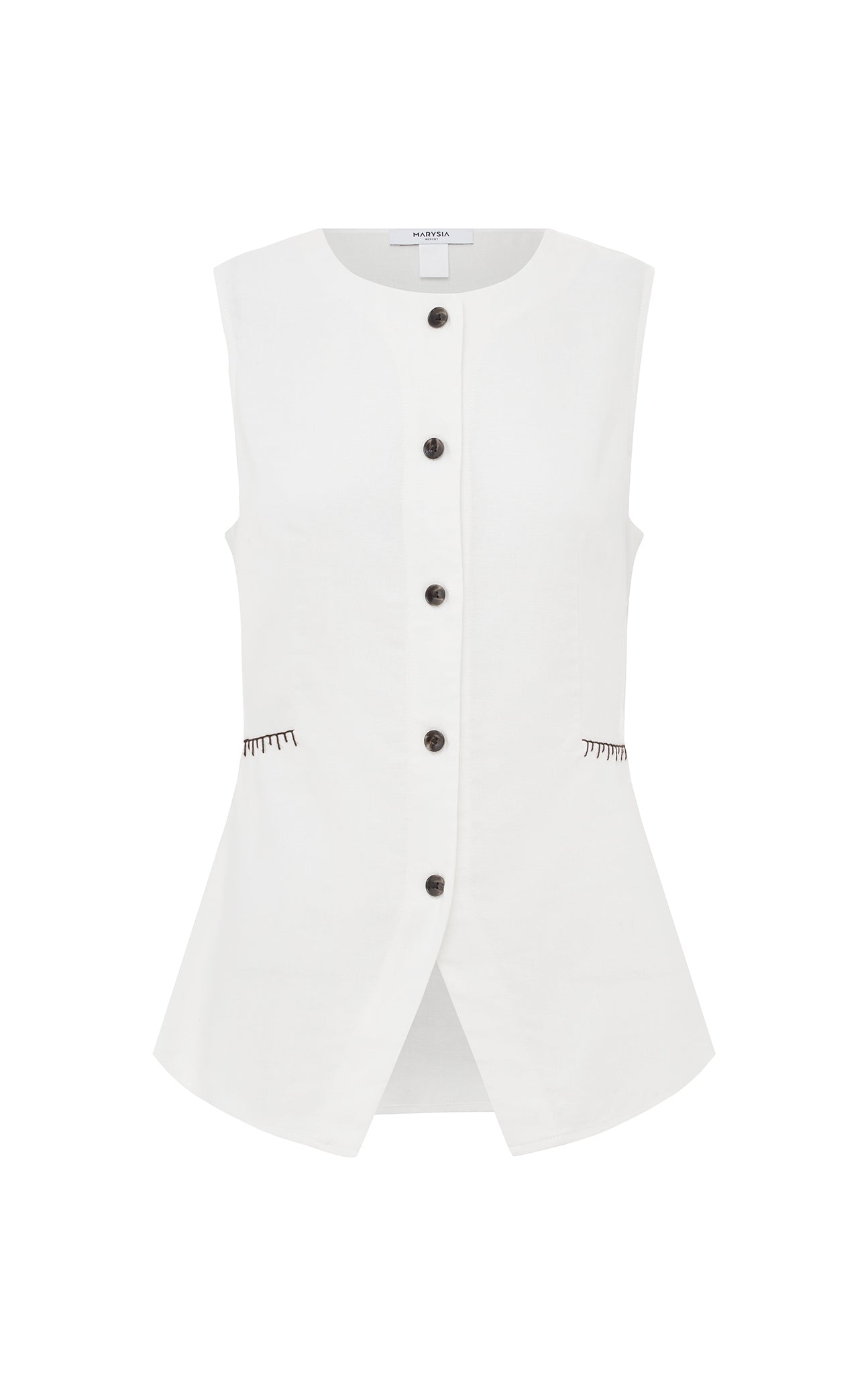 marysia Lucine Vest Coconut