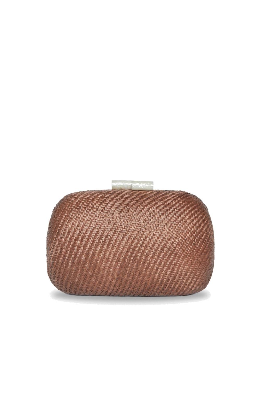 marysia Mani Straw Clutch Bag