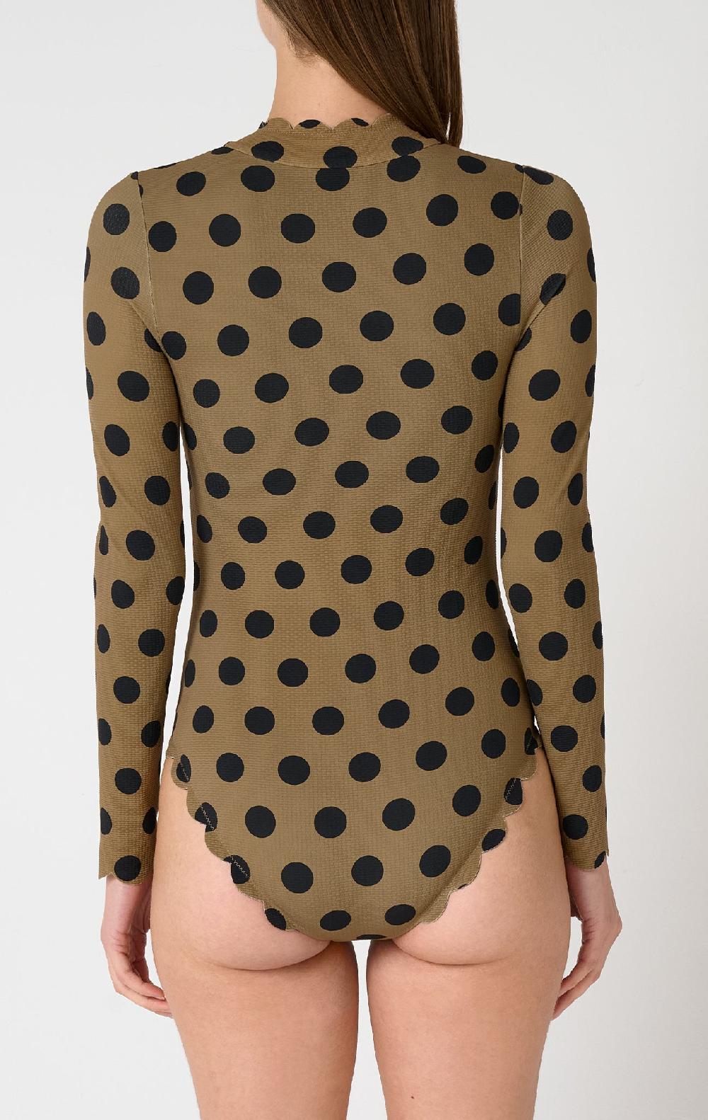 Marysia North Sea Rashguard Bronze Dot Print