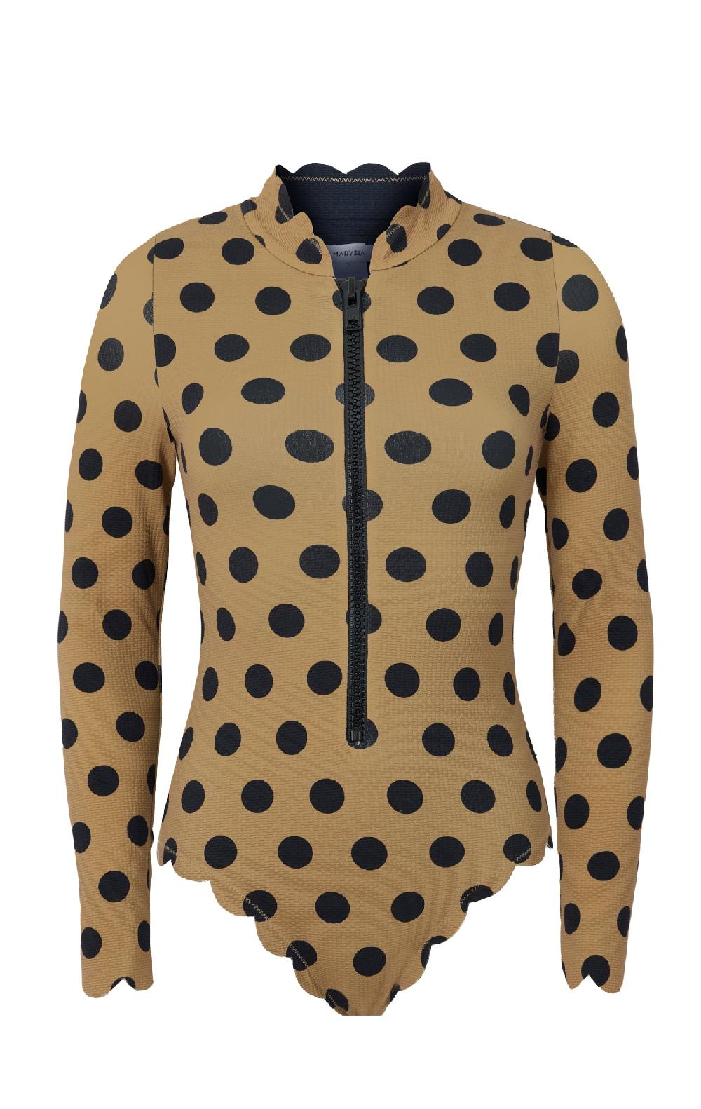 marysia North Sea Rashguard Bronze Dot Print