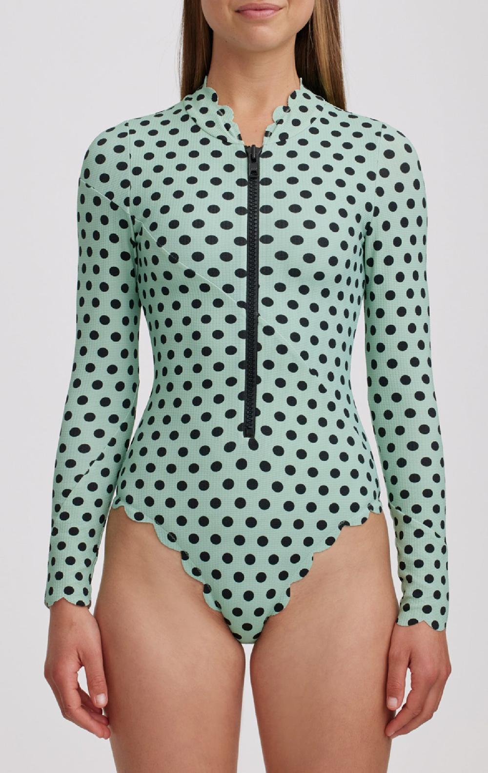 Marysia North Sea Rashguard Mint Dot Print