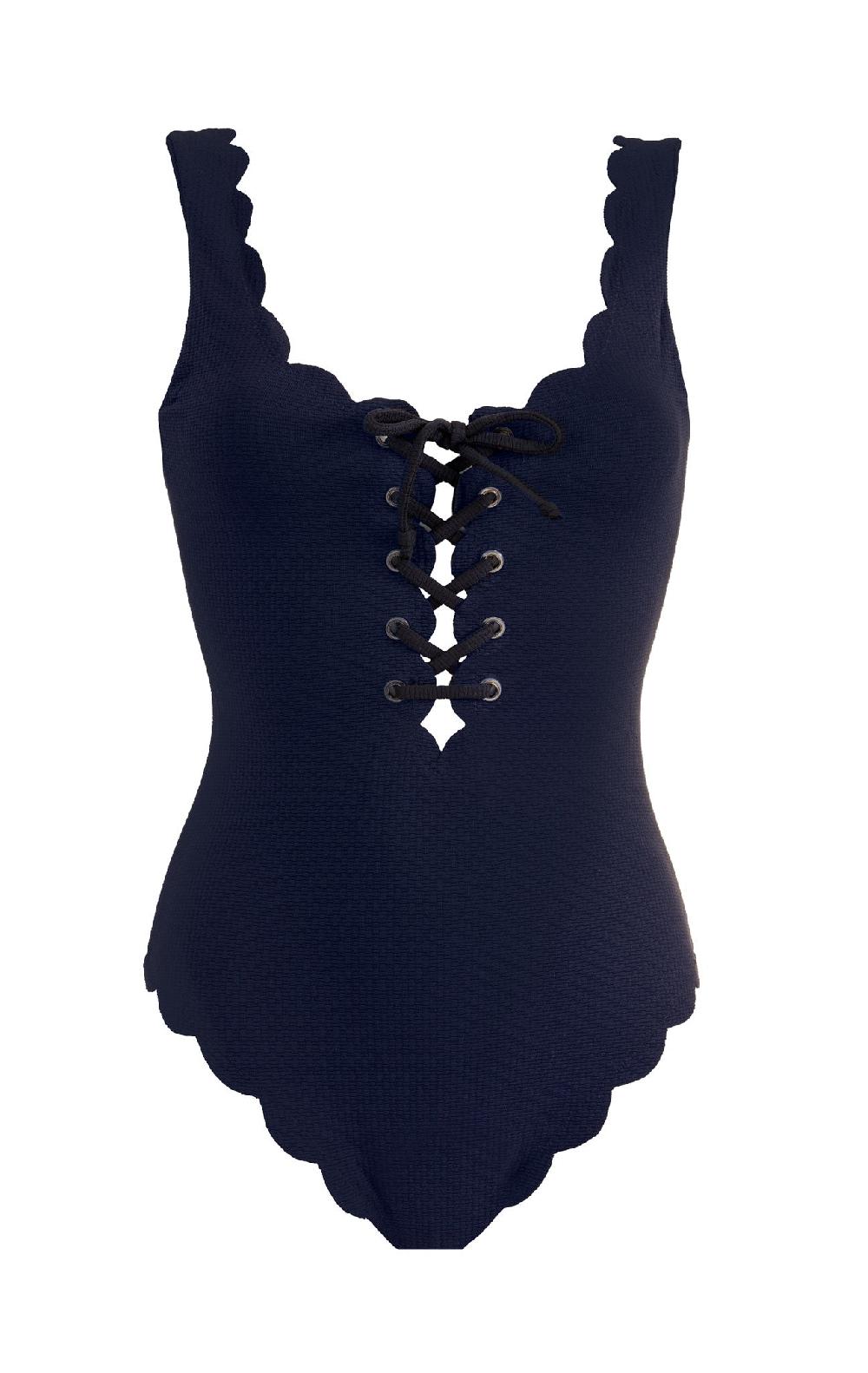 Marysia Palm Springs Tie Maillot Black/Indigo