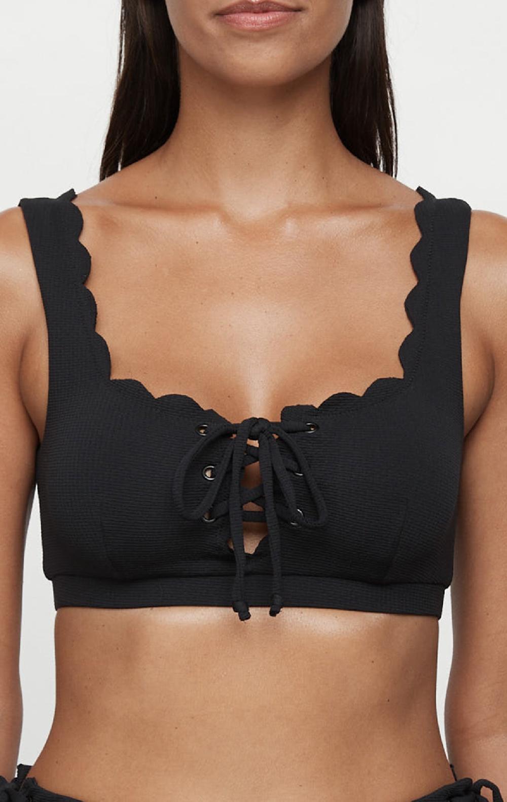 Marysia Palm Springs Tie Top Black
