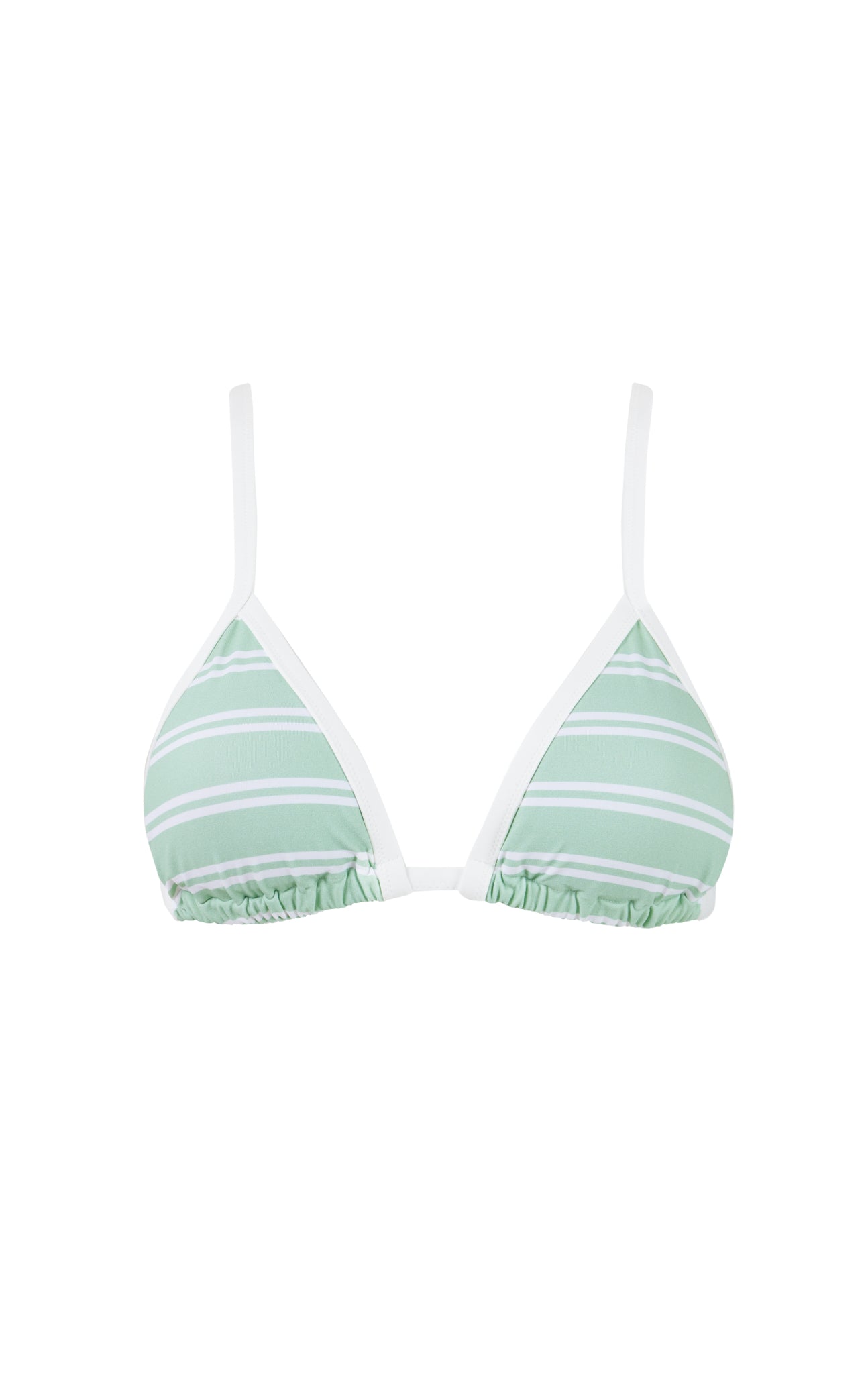 marysia Porto Top Mint Stripe Print