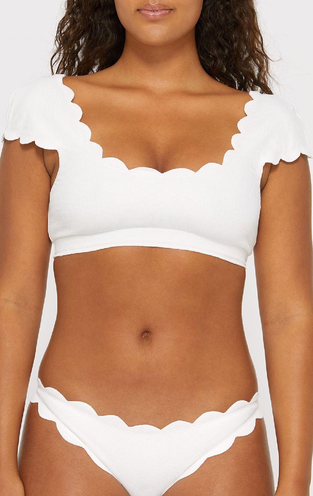 Marysia Scalloped Mexico Top Coconut