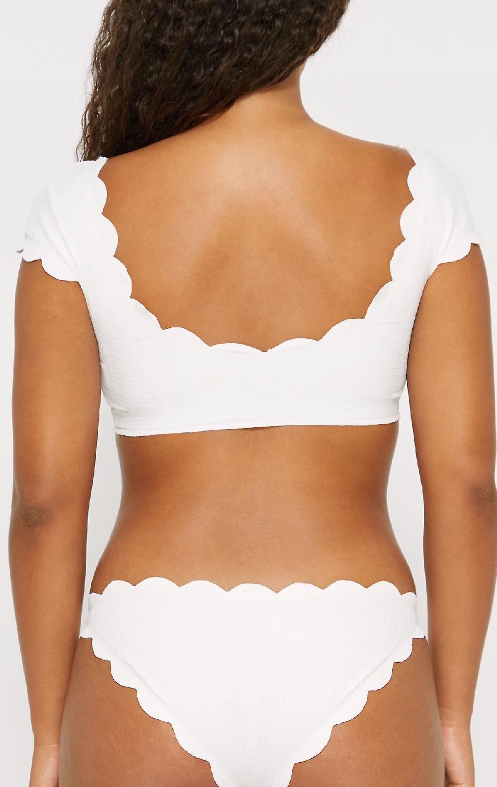 Marysia Scalloped Mexico Top Coconut