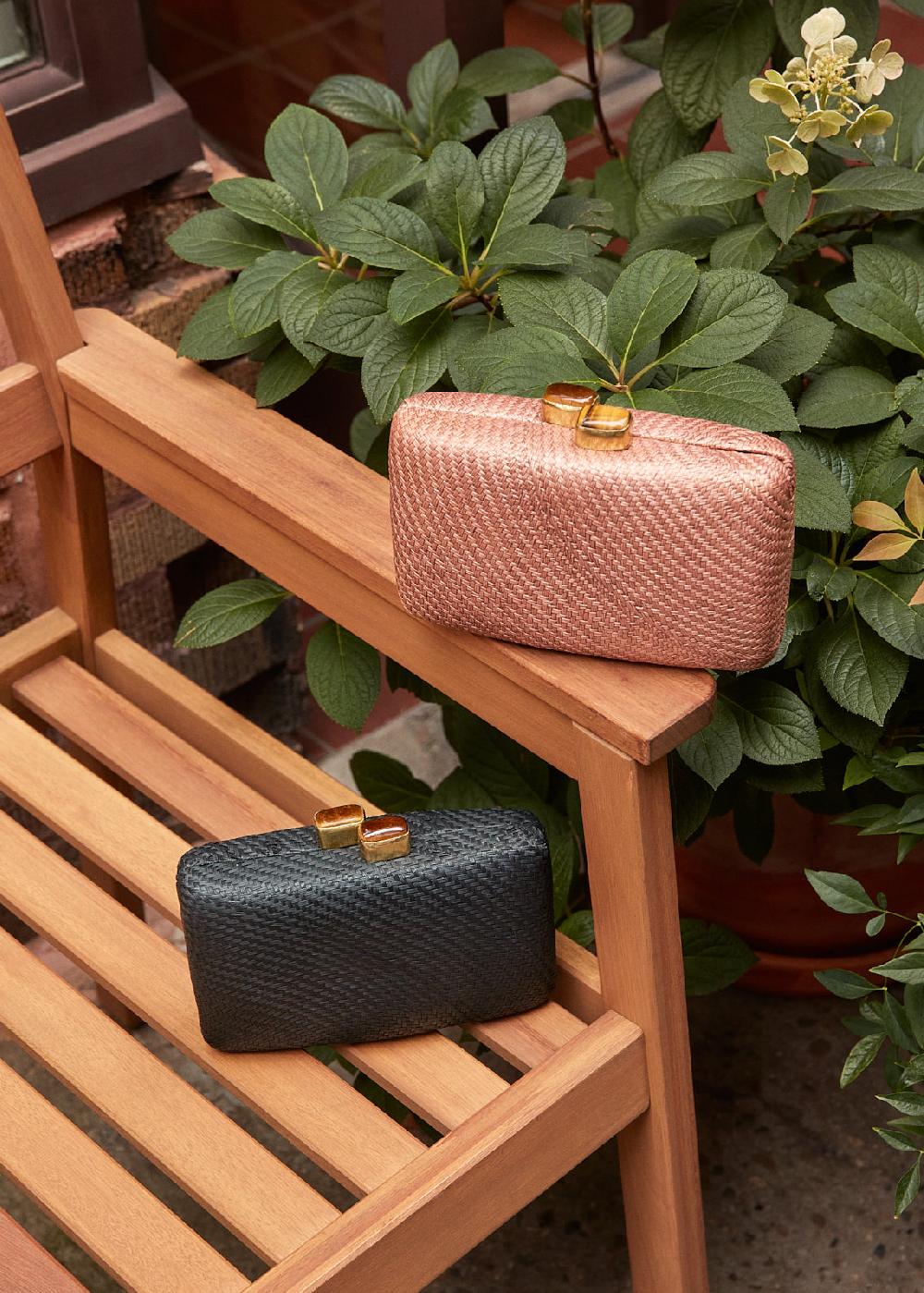 Marysia Uxmal Straw Clutch Bag