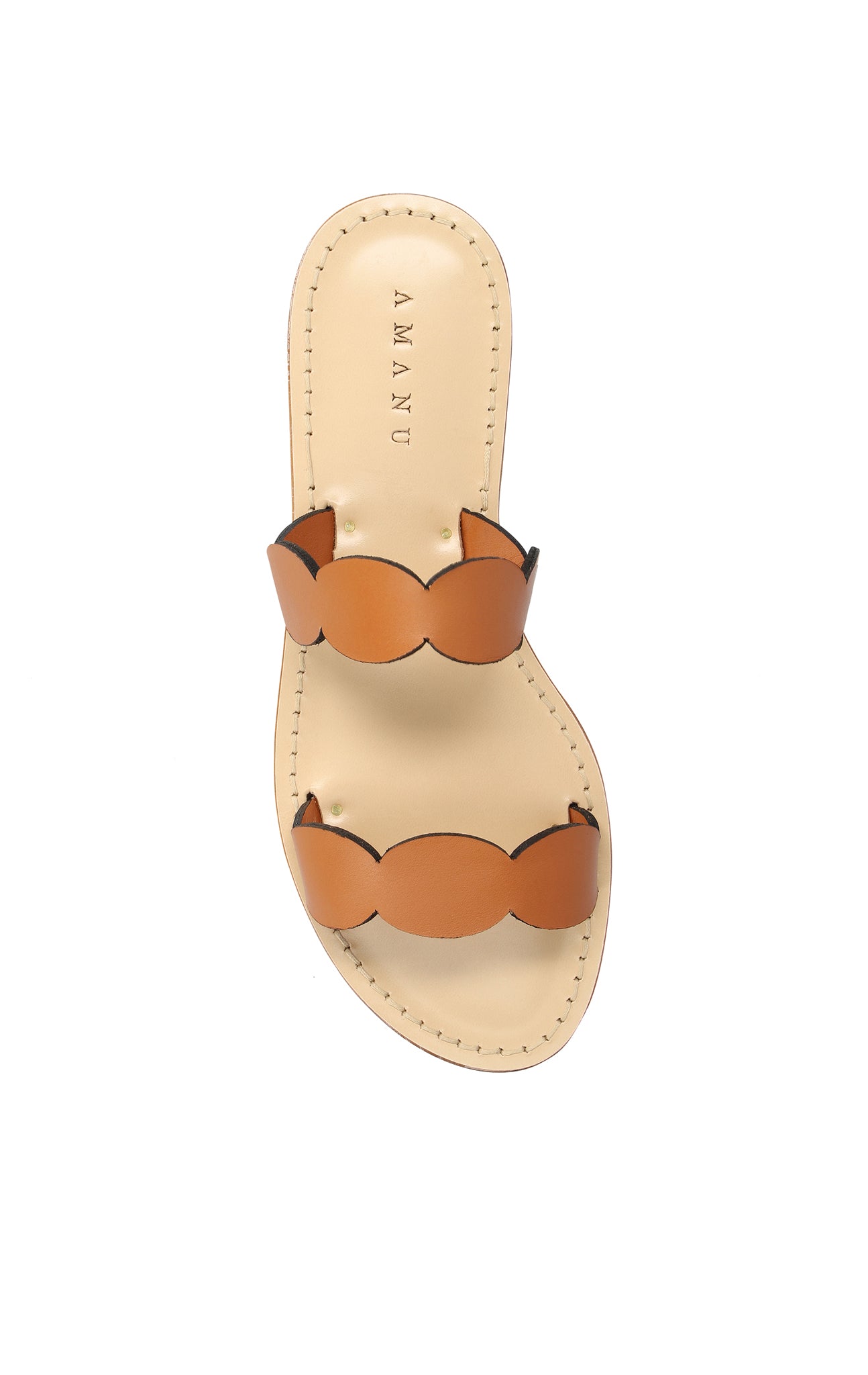 Marysia Marysia X Amanu Bakoven Scallop Sandal Cognac