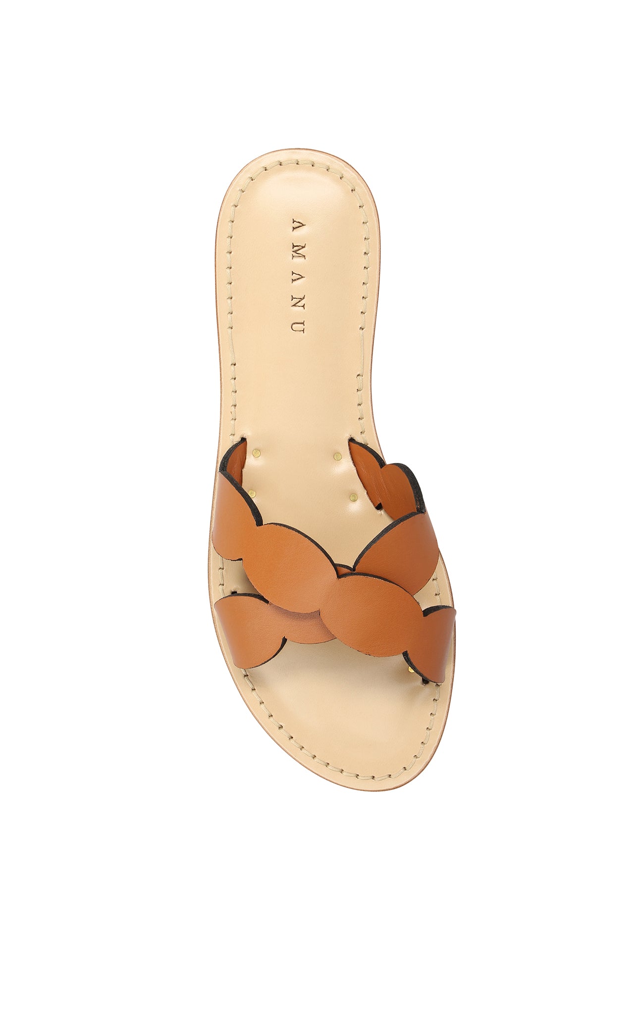 Marysia Marysia X Amanu Okavango Scallop Sandal Cognac