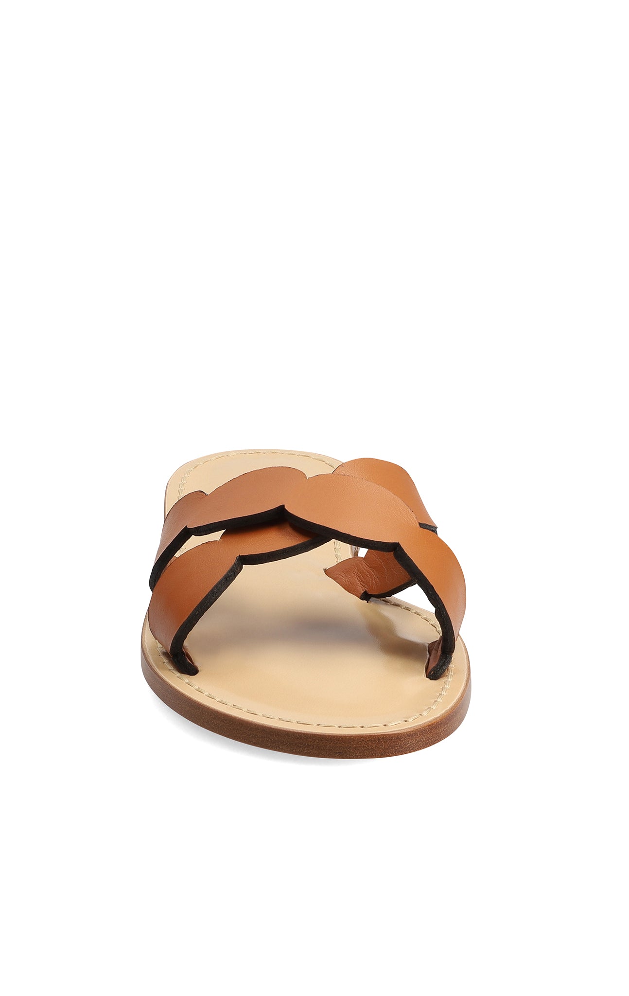 Marysia Marysia X Amanu Okavango Scallop Sandal Cognac