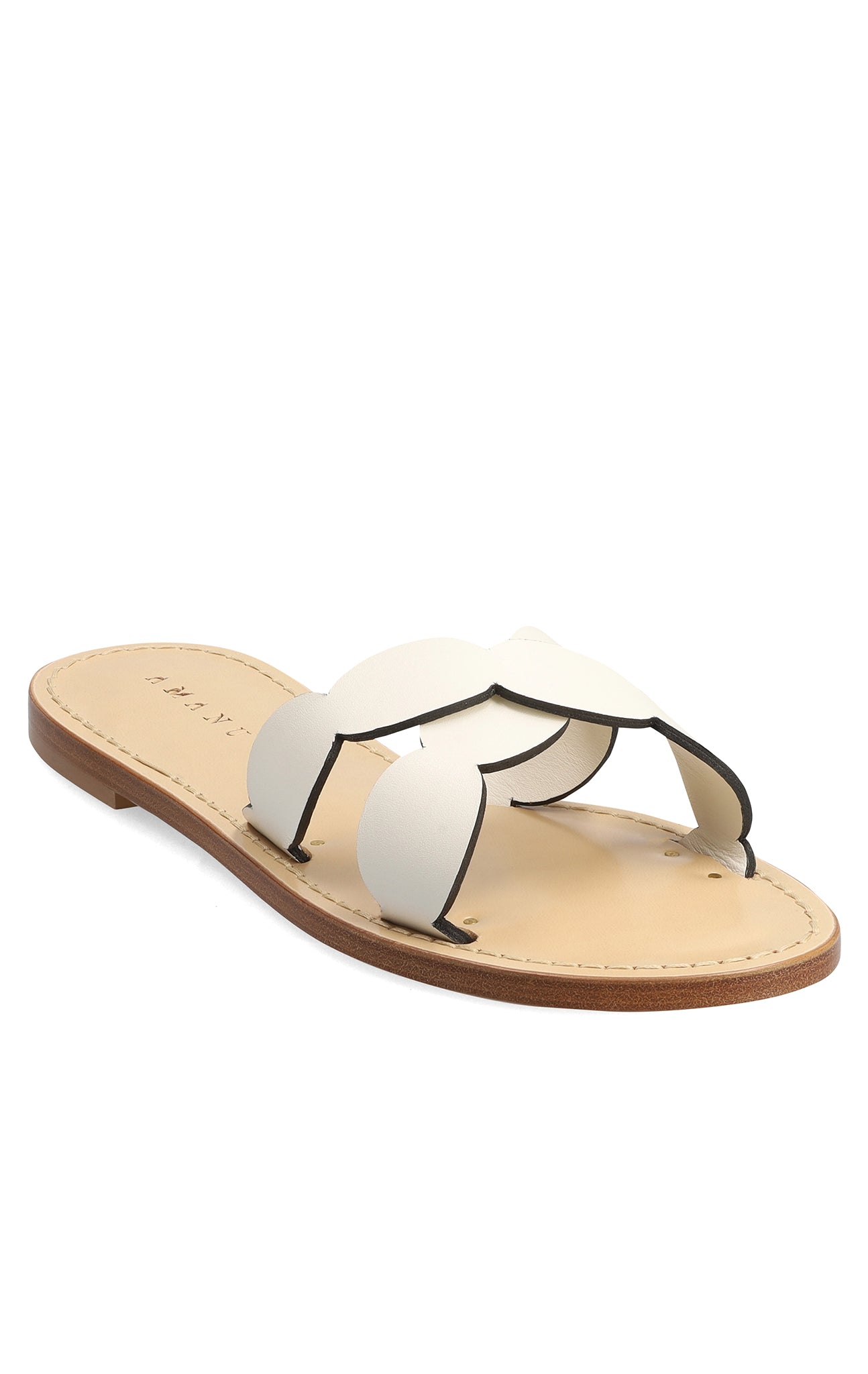 marysia Marysia x Amanu Okavango Scallop Sandal White