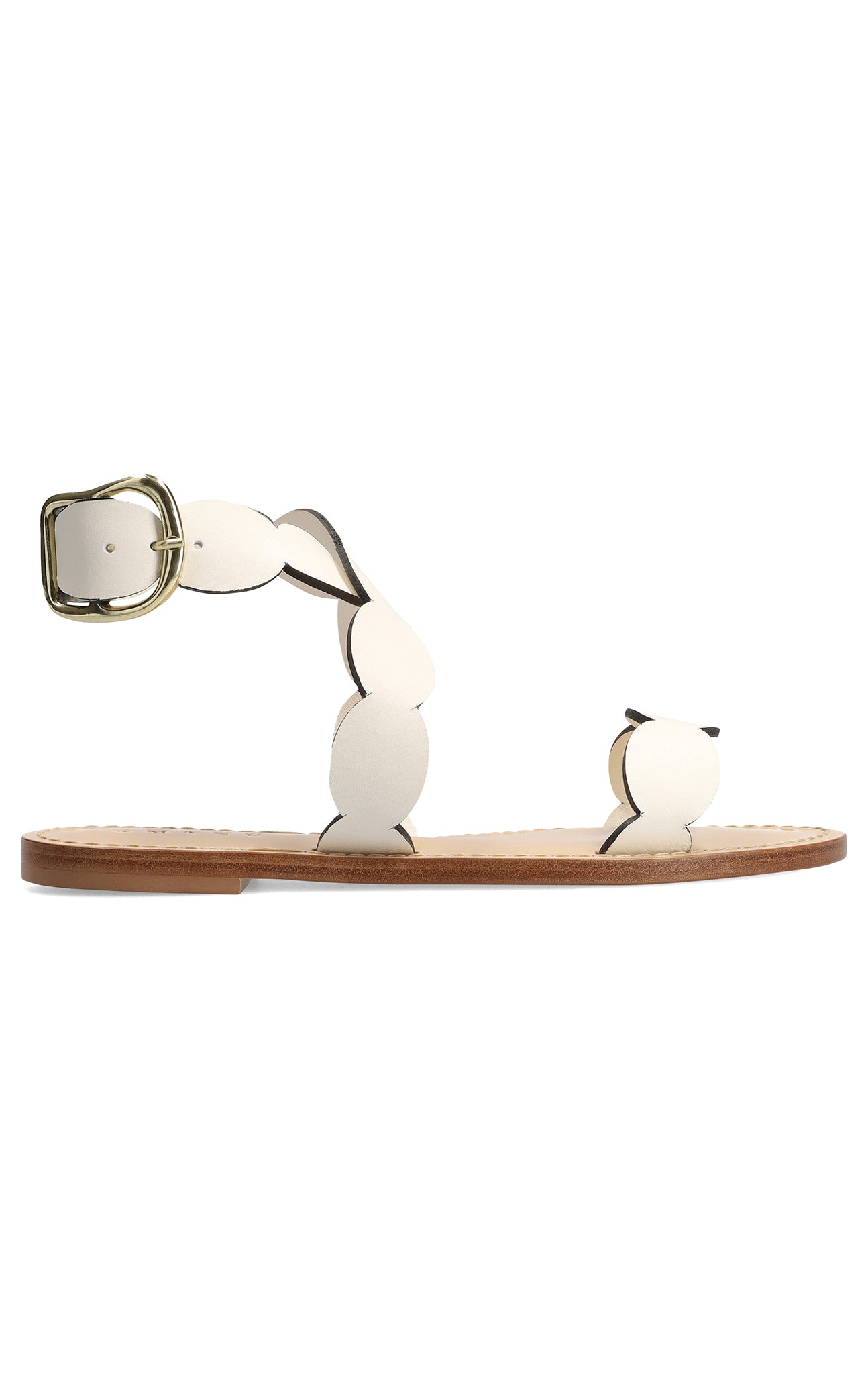 Marysia Marysia X Amanu Virunga Scallop Sandal White
