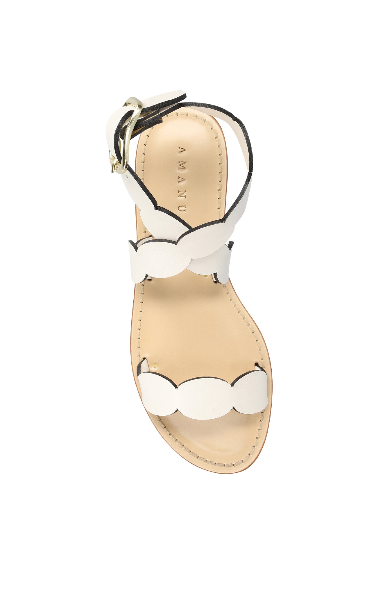 Marysia Marysia X Amanu Virunga Scallop Sandal White
