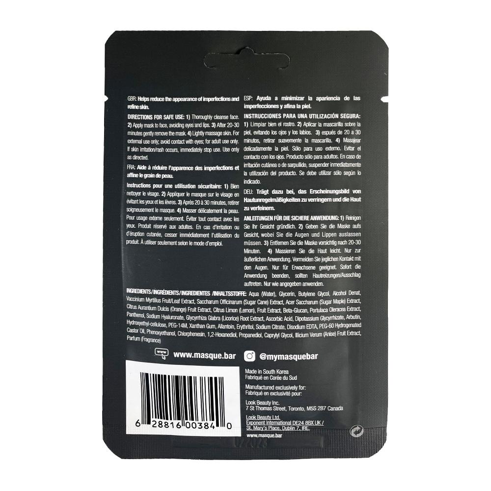 Masquebar Bandito Get Lucky - Night On The Town Sheet Mask For Men