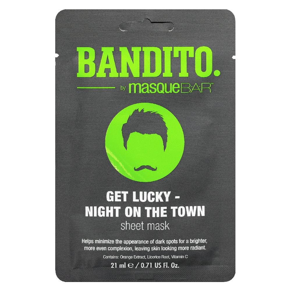 masquebar Bandito Get Lucky - Night on the Town Sheet Mask for Men