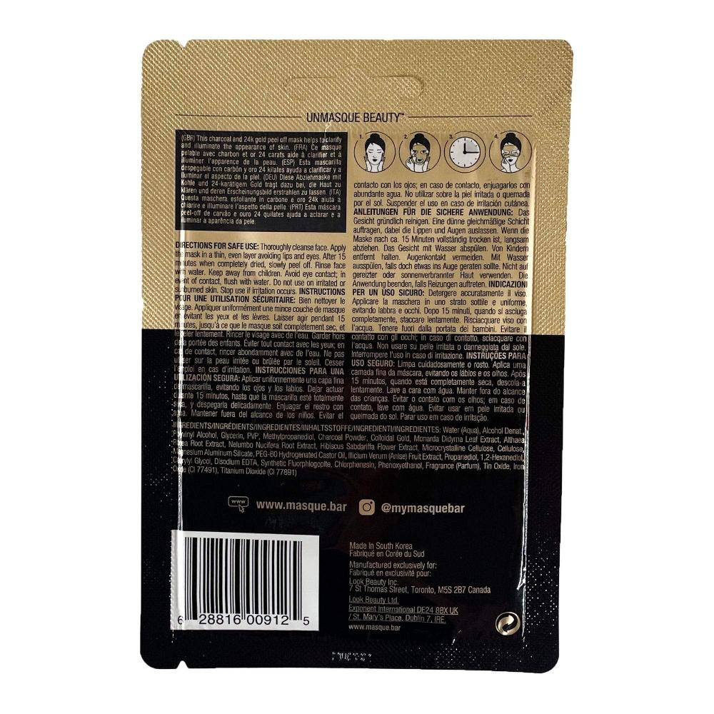 Masquebar 24K Black Gold Peel Off Mask