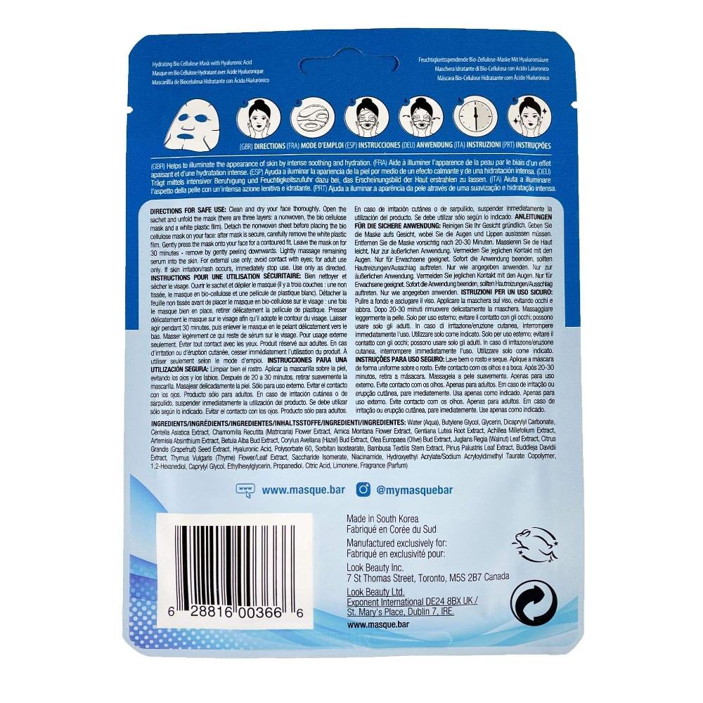 Masquebar Hydrating Bio Cellulose Mask