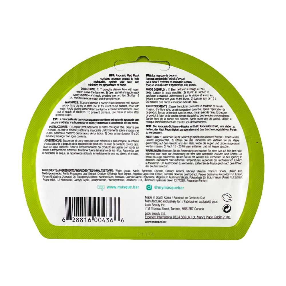 Masquebar IN.gredients Avocado Mud Mask