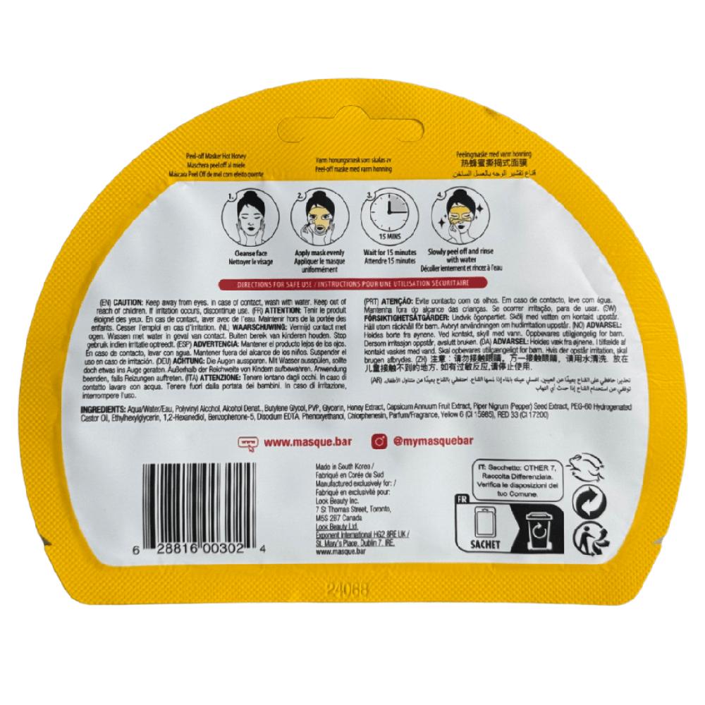 Masquebar IN.gredients Hot Honey Peel-off Mask