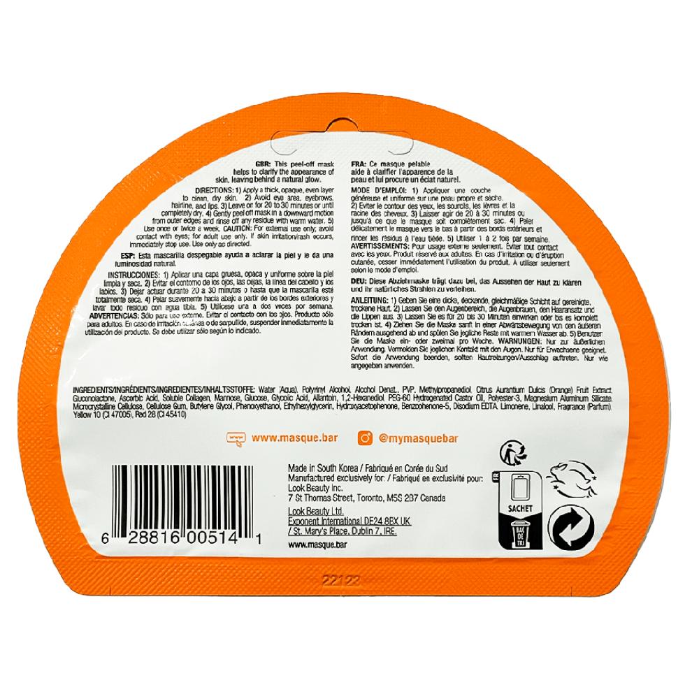 Masquebar IN.gredients Orange Peel-Off Mask