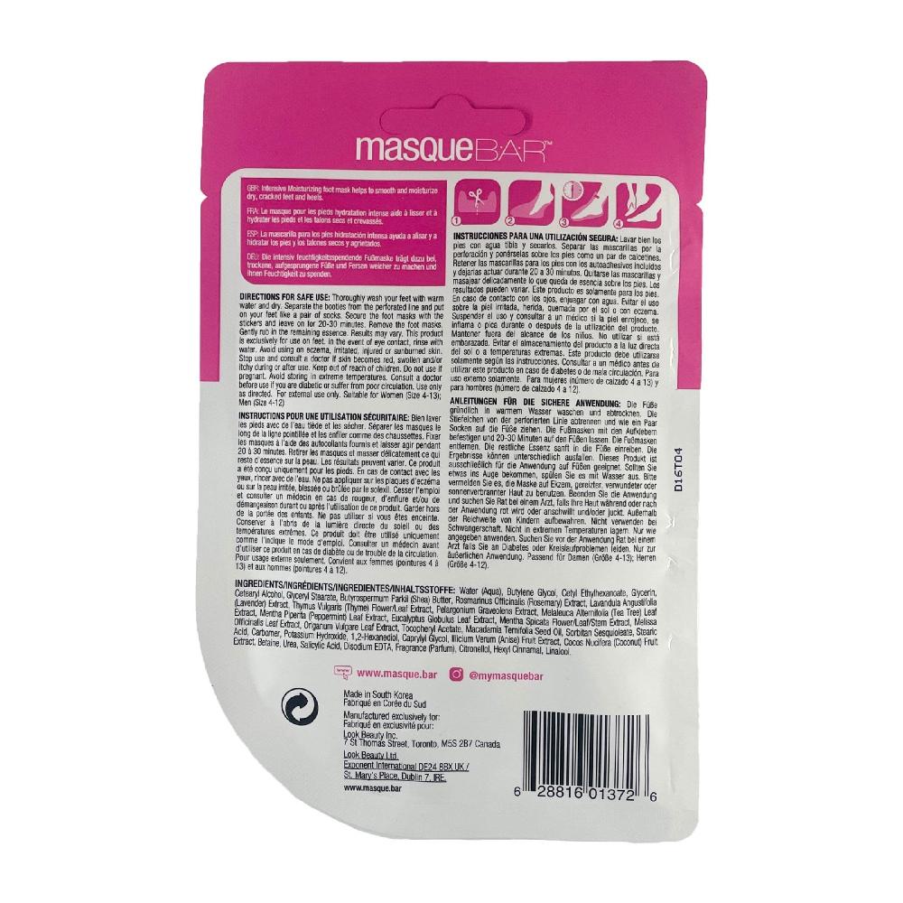 Masquebar Intensive Moisturizing Foot Mask