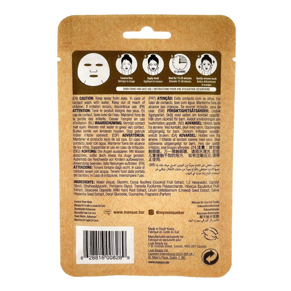 Masquebar Naturals Coconut Sheet Mask