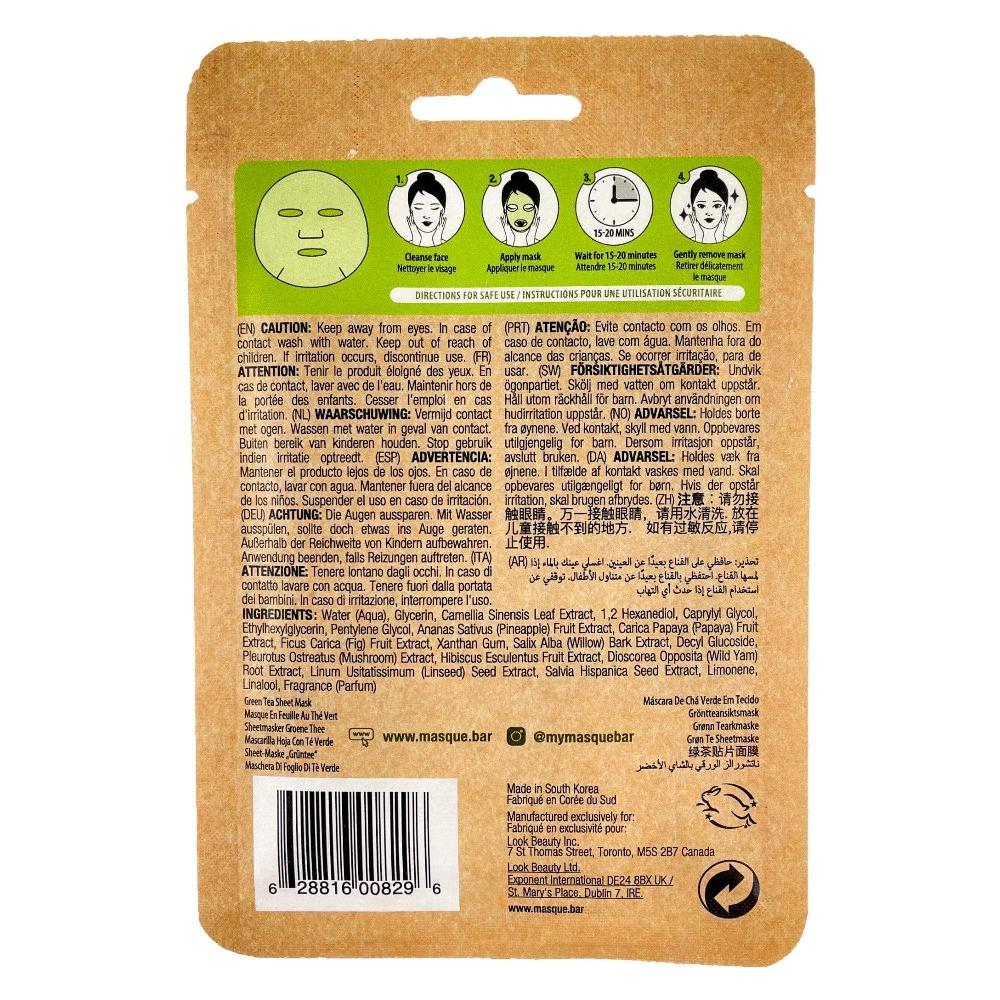Masquebar Naturals Green Tea Sheet Mask