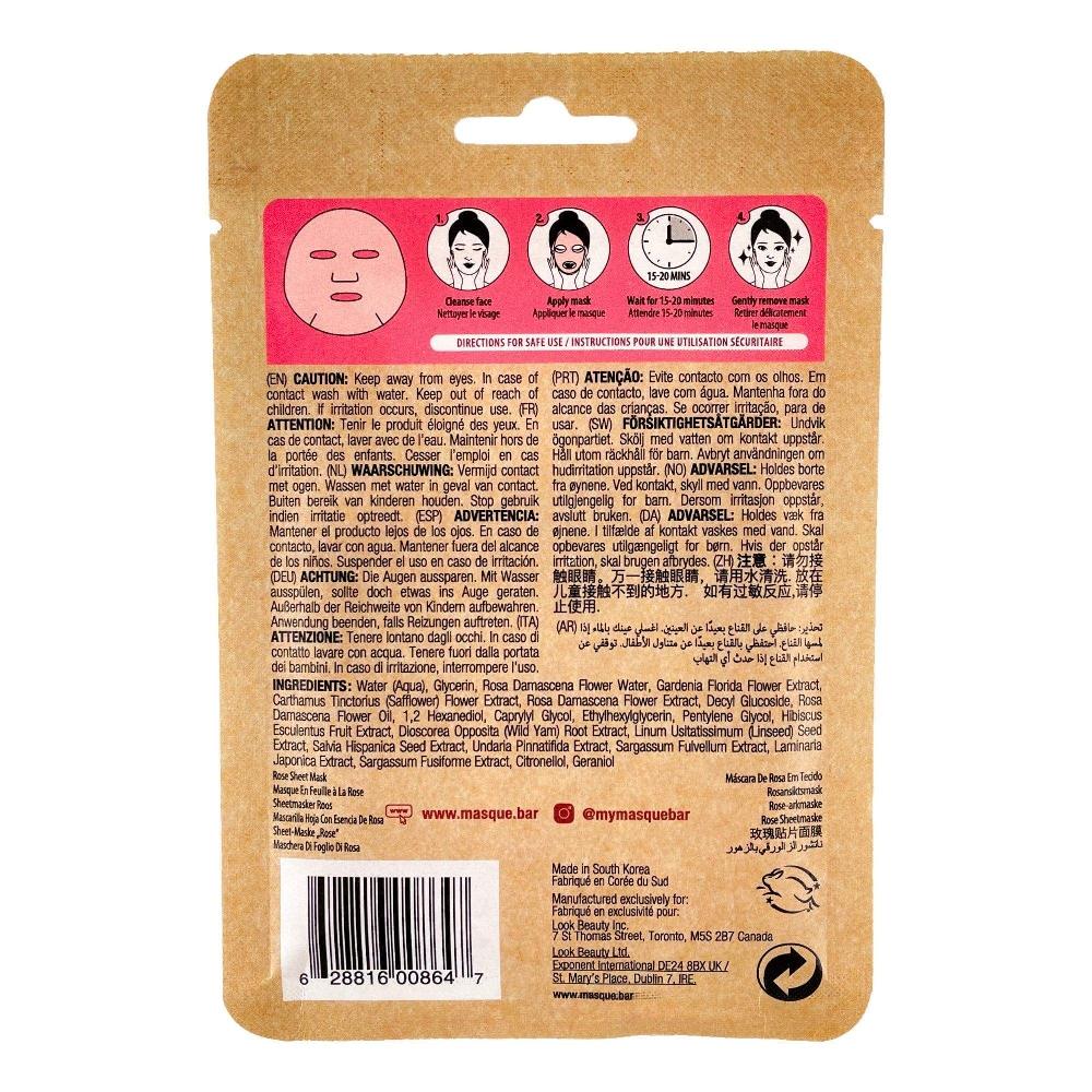 Masquebar Naturals Rose Sheet Mask