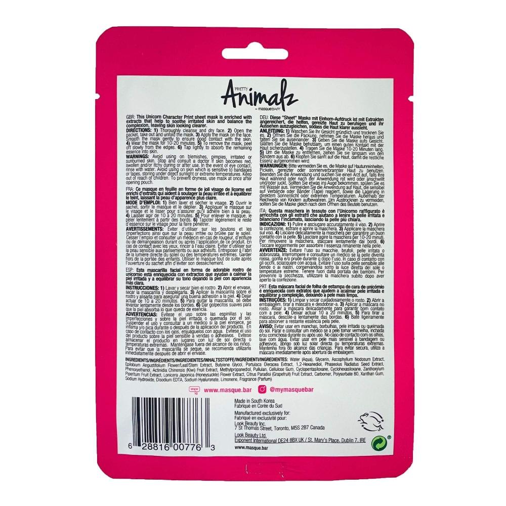 Masquebar Pretty Animalz Unicorn Mask
