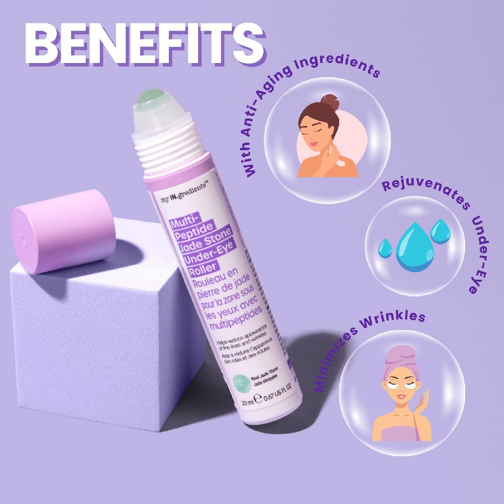 Masquebar My IN.gredients Multi-Peptide Jade Stone Under Eye Roller