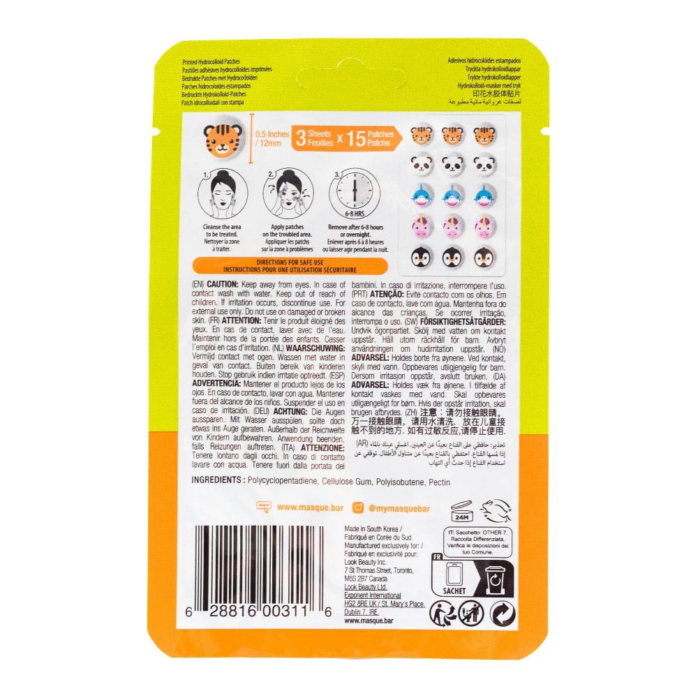 Masquebar Pretty Animalz Acne Printed Hydrocolloid Patches