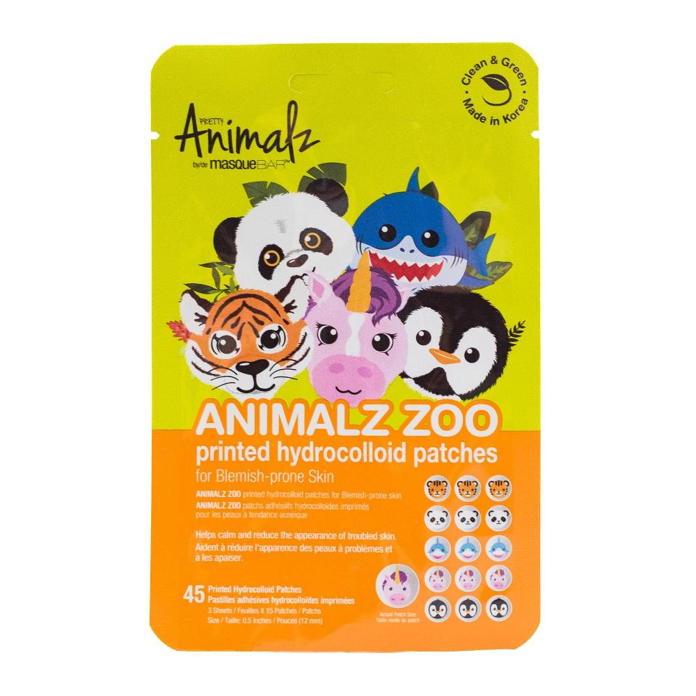 masquebar Pretty Animalz Acne Printed Hydrocolloid Patches