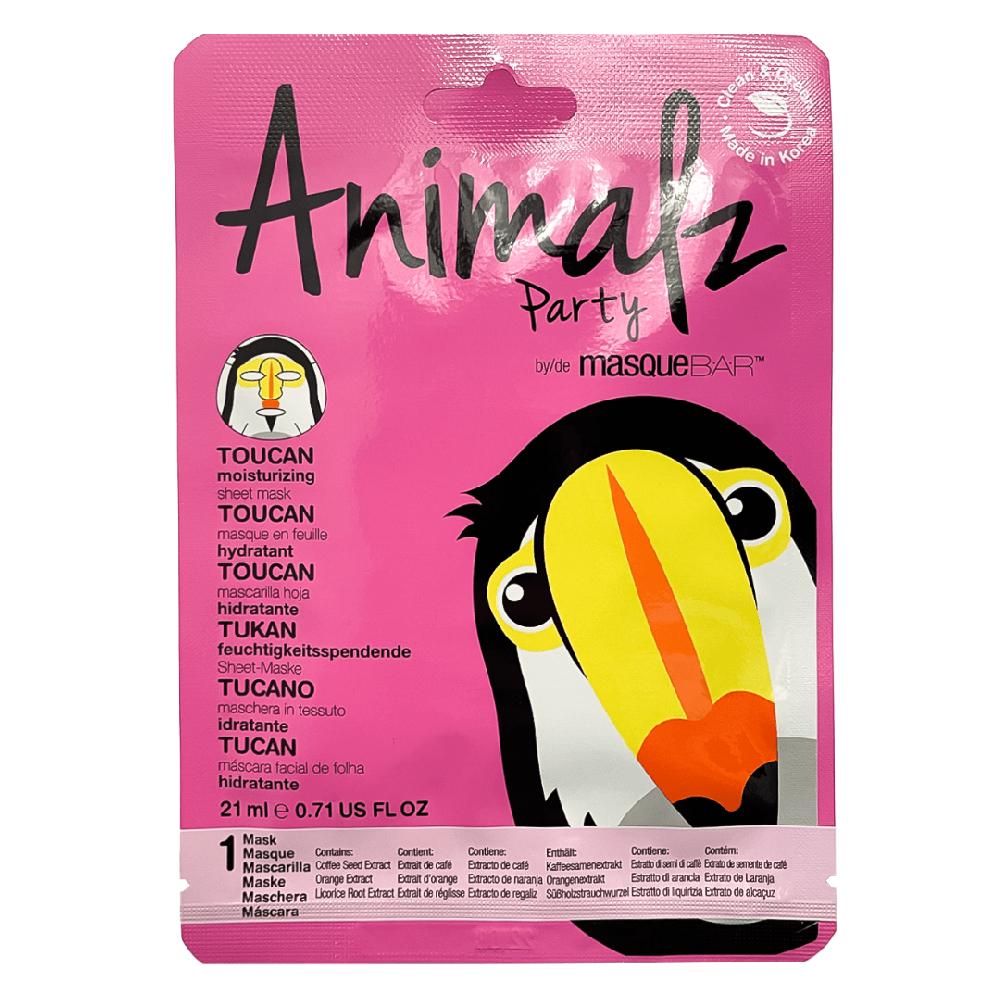 masquebar Pretty Animalz Toucan Moisturizing Sheet Mask