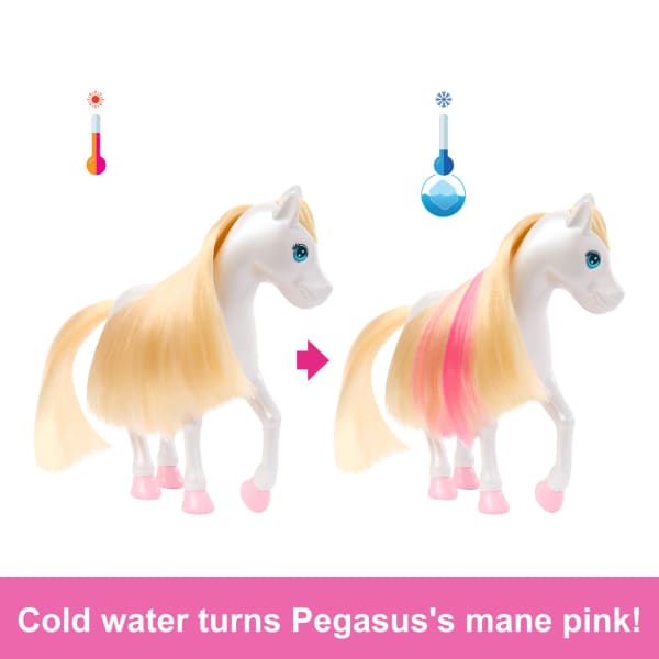 Mattel Barbie A Touch Of Magic Chelsea Doll Playset With Baby Pegasus Winged Horse Toys