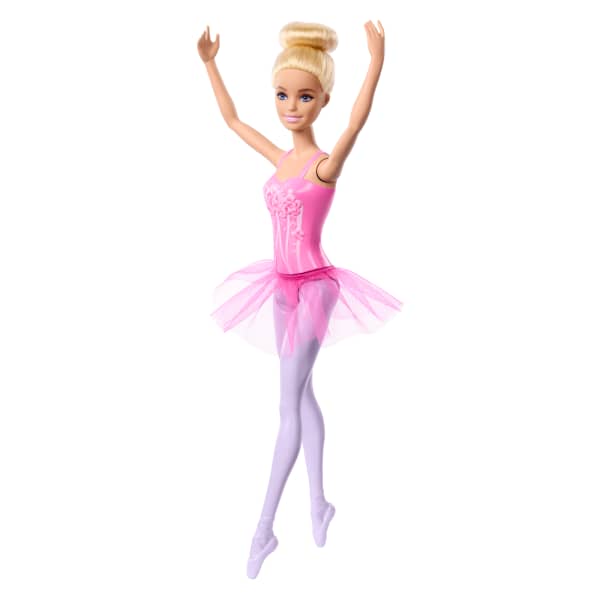 Mattel Barbie Ballerina Doll Blonde Fashion Doll Wearing Purple Removable Tutu