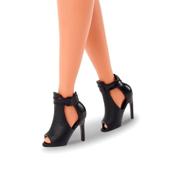 Mattel Barbie Basics Collectible Doll Model 05 With Brunette Hair Black Dress & Heels