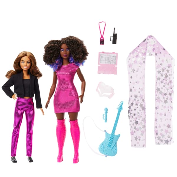 Mattel Barbie Careers Set Of 2 & Accessories With Music Star & Tour Manager