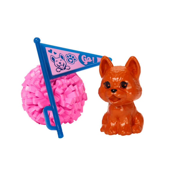 Mattel Barbie Cheerleader Fashion Doll In Cheerleader Uniform Includes Pom Pom Flag And Puppy Mascot