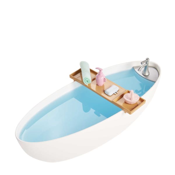 Mattel Barbie Doll & Bathtub Playset Blonde Confetti Soap & Accessories