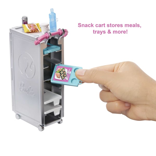 Mattel Barbie Dreamplane Airplane Playset With Puppy And Snack Cart 15+ Accessories